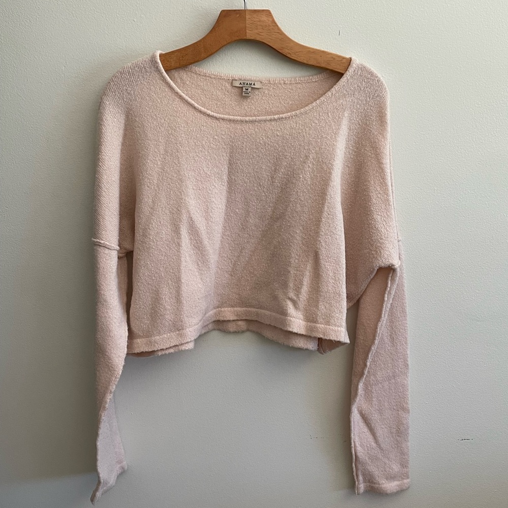 Blush cropped top in Size M